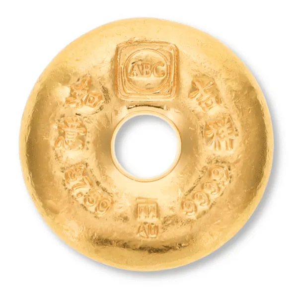 37.5 Gram ABC Gold Cast Bar Tael tael