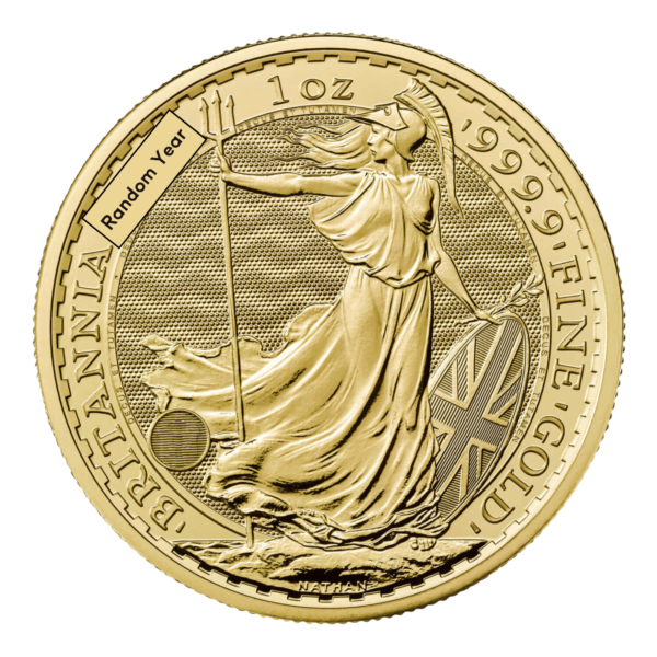 1oz Royal Mint Gold Britannia Coin (Random Years) 1oz Royal Mint Gold Britannia Coin (Random Years)