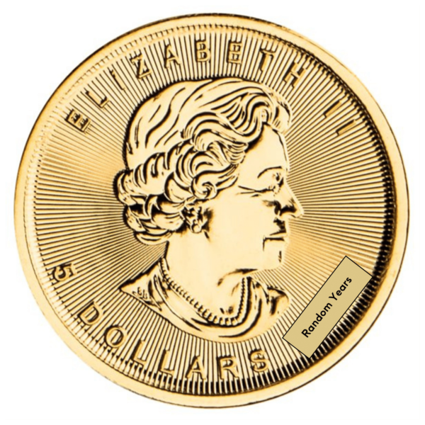 1/10oz Canadian Gold Maple Leaf (Random Years) 1/10oz Canadian Gold Maple Leaf