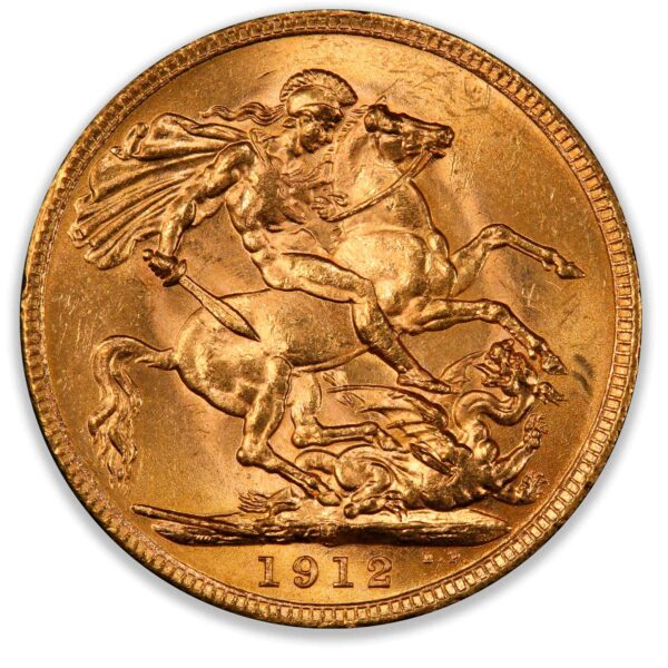 1912M George V Sovereign PCGS MS64 1912M George V Sovereign PCGS MS64