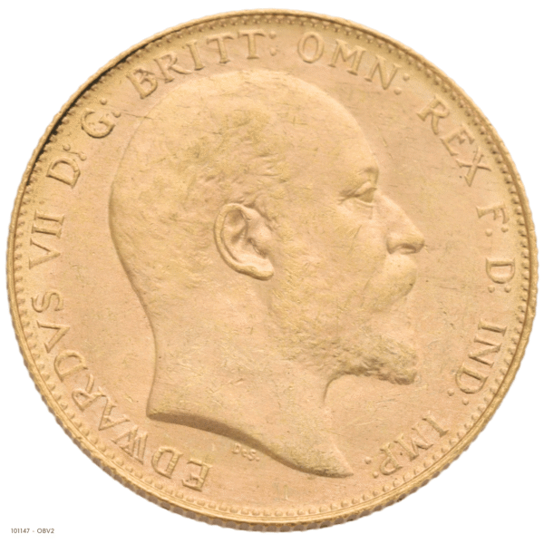 1908P Edward VII Gold Sovereign Uncirculated 1908P Edward VII Gold Sovereign Uncirculated
