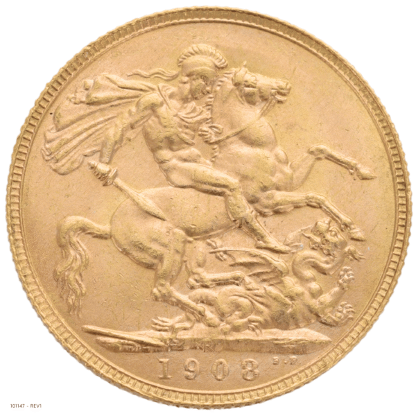 1908P Edward VII Gold Sovereign Uncirculated 1908P Edward VII Gold Sovereign Uncirculated