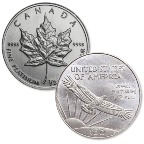 1/2oz Platinum Coin(Random Years) 1/2oz Platinum Coin