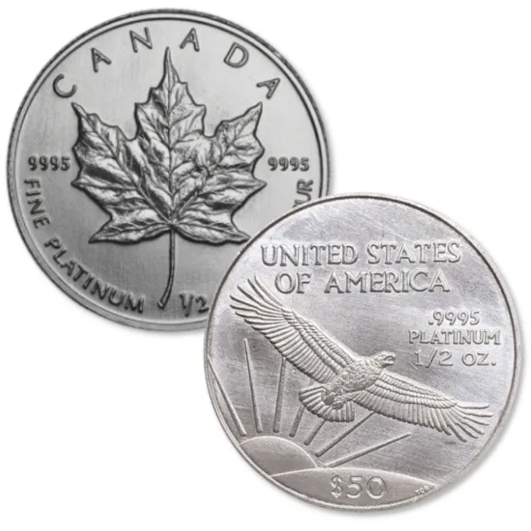 101149 - Main 1/2oz Platinum Coin(Random Years) 1/2oz Platinum Coin