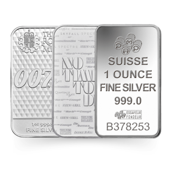 1oz Silver Bar (secondary) 1oz Silver Minted Bar (secondary)