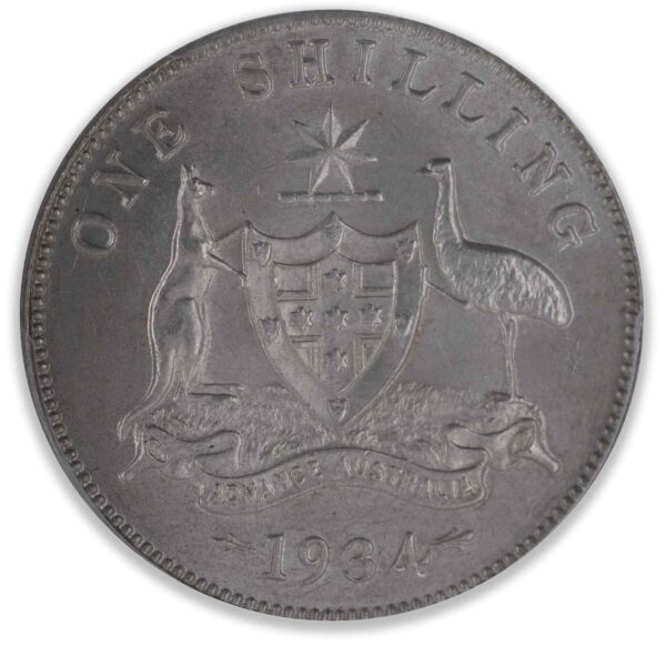 1934 Australian Shilling PCGS MS64 1934 Australian Shilling PCGS MS64