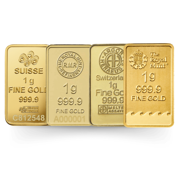 1g Gold Bar (Secondary) 1g gold minted bar