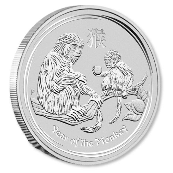 101248 - Edge 2016 2oz Perth Mint Silver Lunar Monkey Coin 2016 2oz Perth Mint Silver Lunar Monkey Coin