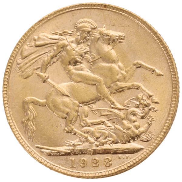 1928P George V Sovereign Extra Fine Scarce Date 1928P George V Sovereign Extra Fine Scarce Date