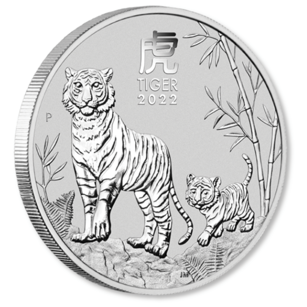 2022 1oz Perth Mint Silver Lunar Tiger Coin Series 3 2022 1oz Perth Mint Silver Lunar Tiger Coin Series 3