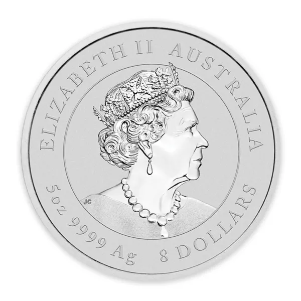 101535 - Obverse 2022 5oz Perth Mint Silver Lunar Tiger Coin Series 3 2022 5oz Perth Mint Silver Lunar Tiger Coin Series 3