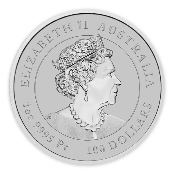 101561 - Obverse 2023 1oz Perth Mint Platinum Lunar Rabbit Coin Series 3 2023 1oz Perth Mint Platinum Lunar Rabbit Coin Series 3