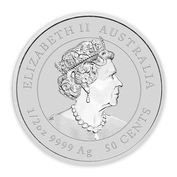101564 - Obverse 2023 1/2oz Perth Mint Silver Lunar Rabbit Coin Series 3 2023 1/2oz Perth Mint Silver Lunar Rabbit Coin Series 3