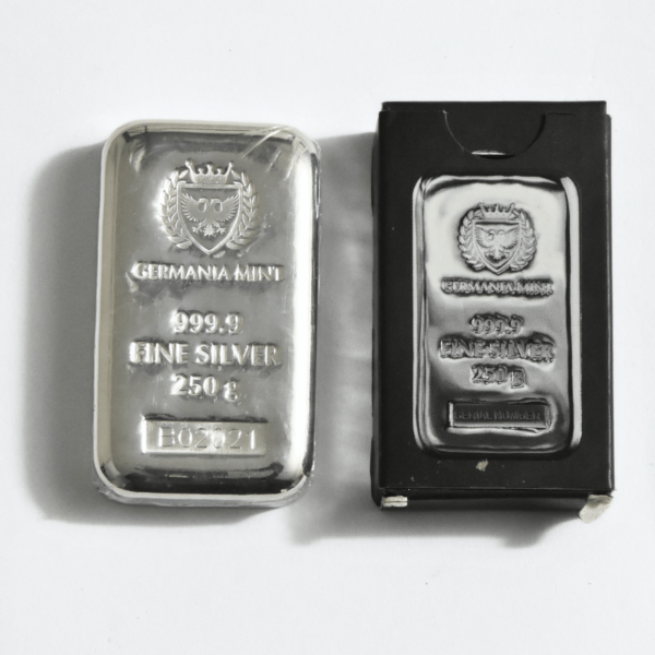 250g Silver Cast bar (Secondary) 250g silver bar