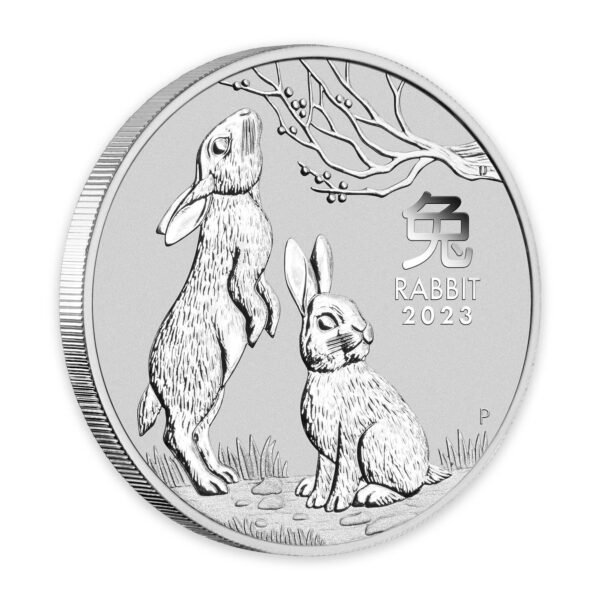 2023 5oz Perth Mint Silver Lunar Rabbit Coin Series 3 2023 5oz Perth Mint Silver Lunar Rabbit Coin Series 3