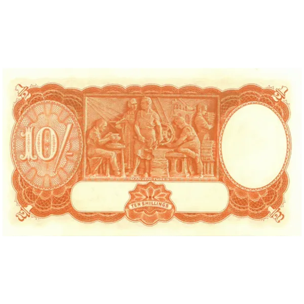 14 R12 1939 Ten Shilling Banknote Consecutive Pair Grade Uncirculated R12 1939 Ten Shilling Banknote Consecutive Pair Grade Uncirculated