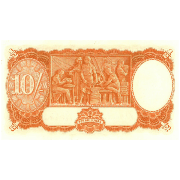 R12 1939 Ten Shilling Banknote Consecutive Pair Grade Uncirculated R12 1939 Ten Shilling Banknote Consecutive Pair Grade Uncirculated