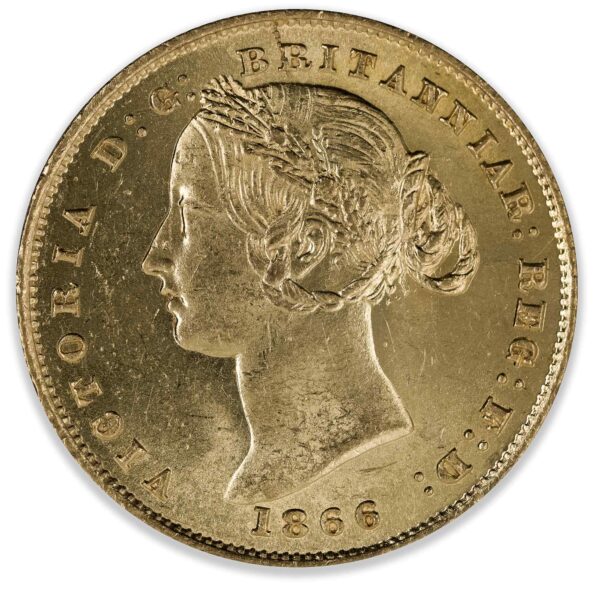 1866 Sydney Mint Sovereign Choice Uncirculated 1866 Sydney Mint Sovereign Choice Uncirculated