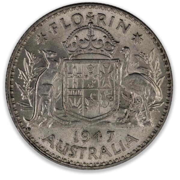 1947 Australian Florin Uncirculated 1947 Australian Florin