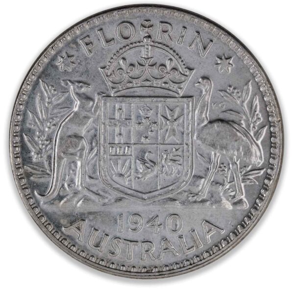 1940 Australian Florin About Uncirculated 1940 Australian Florin About Uncirculated