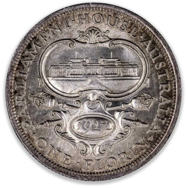 1927 Canberra Florin Unc/Ch.Unc 1927 Canberra Florin Unc/Ch.Unc