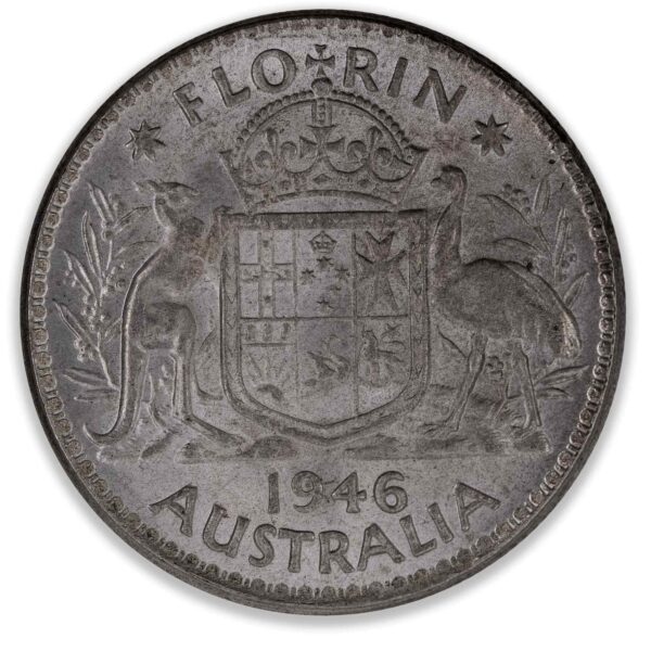 1946 Australian Florin Uncirculated 1946 Australian Florin