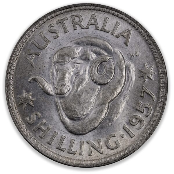 1957 Australian Shilling Uncirculated 1957