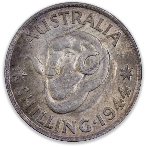 1944 Australian Shilling About Uncirculated 1944 Australian Shilling