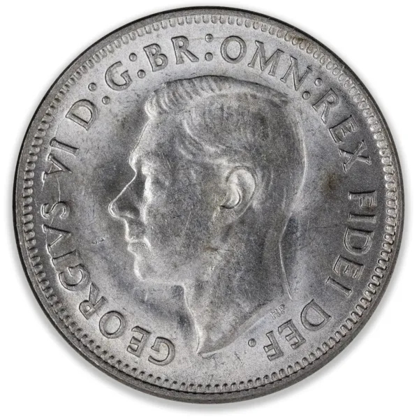 200283-Obverse 1950 Australian Shilling Uncirculated Jubilee