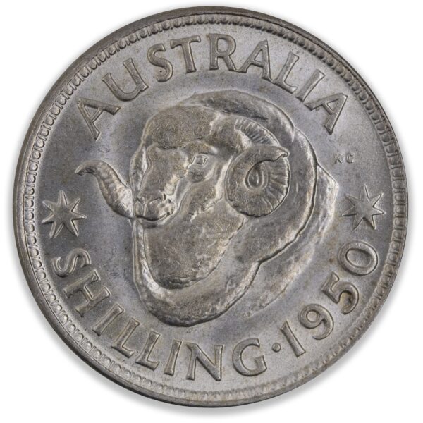1950 Australian Shilling Uncirculated Jubilee