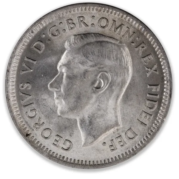 200331-Obverse 1951M Australian Sixpence Choice Uncirculated 1951