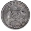 200342-Reverse 1951M Australian Sixpence Uncirculated 1951M Australian Sixpence Uncirculated