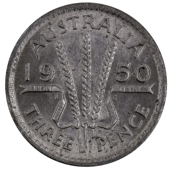 1950 Australian Threepence Choice Uncirculated 1950