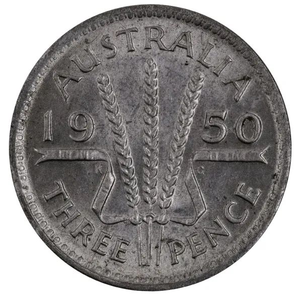 1950 Australian Threepence Choice Uncirculated 1950