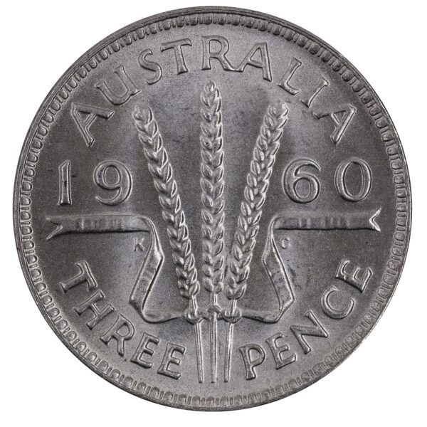 1960 Australian Threepence Choice Uncirculated threepence