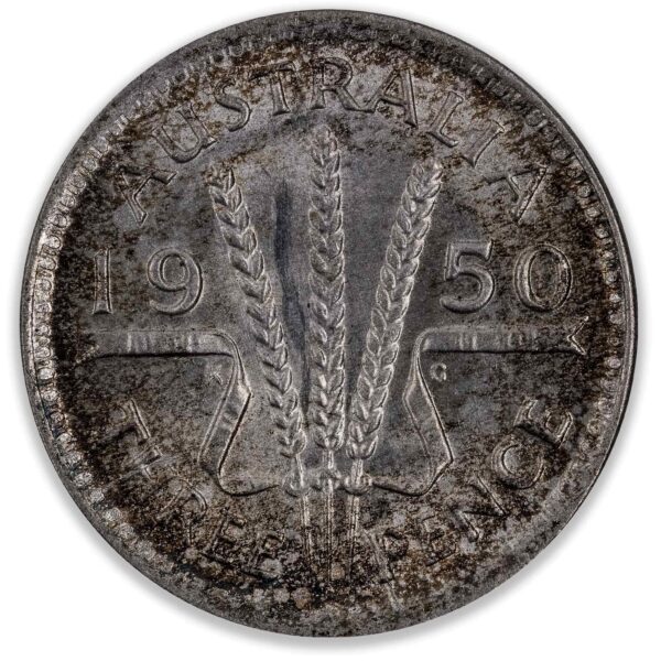 1950 Australian Threepence Choice Uncirculated 1950