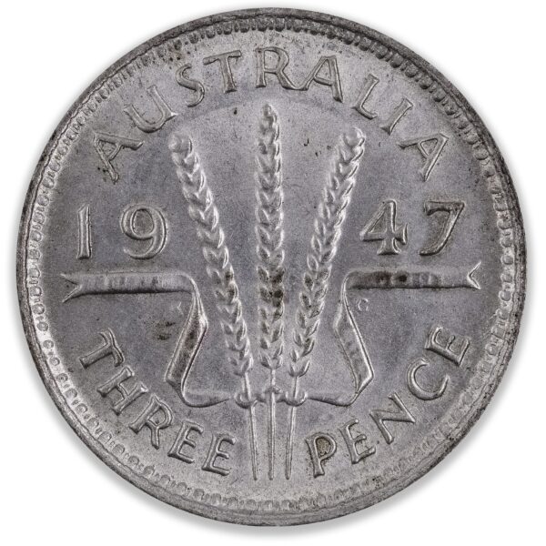 1947 Australia Threepence Nice Uncirculated 1947 australian threepence value