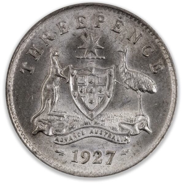 1927 Australian Threepence Extra Fine 1927 Australian Threepence Extra Fine