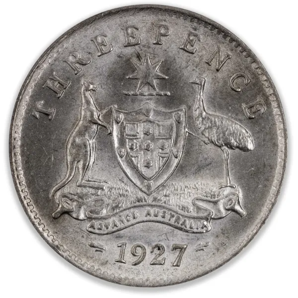 200384-Reverse 1927 Australian Threepence Extra Fine 1927 Australian Threepence Extra Fine