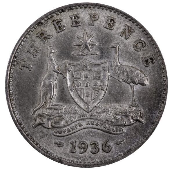 1936 Australian Threepence Uncirculated 1936 Australian Threepence Uncirculated