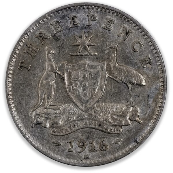 1916 Australian Threepence Very Fine 1916 Australian Threepence Very Fine