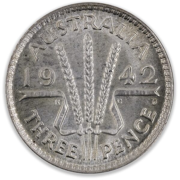 1942D Australian Threepence Choice Uncirculated 1942D Australian Threepence Choice Uncirculated