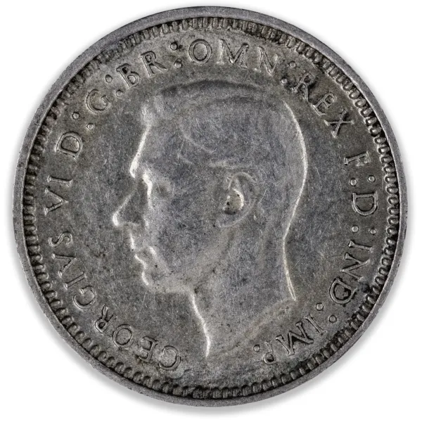 200407-Obverse 1942M Australian Threepence About Extra Fine / Extra Fine 1942M Australian Threepence About Extra Fine Extra Fine