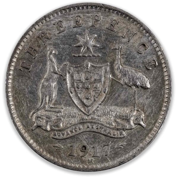 1917 Australian Threepence Very Fine 1917 Australian Threepence Very Fine