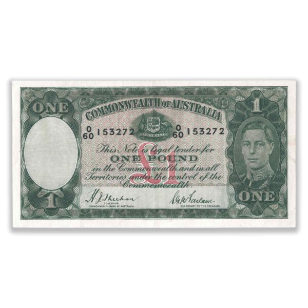 R29 1938 One Pound Banknote Extra Fine R29 1938 One Pound Banknote Extra Fine