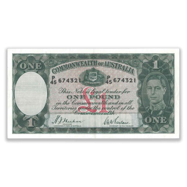 R29 1938 One Pound Banknote Extra Fine R29 1938 One Pound Banknote Extra Fine