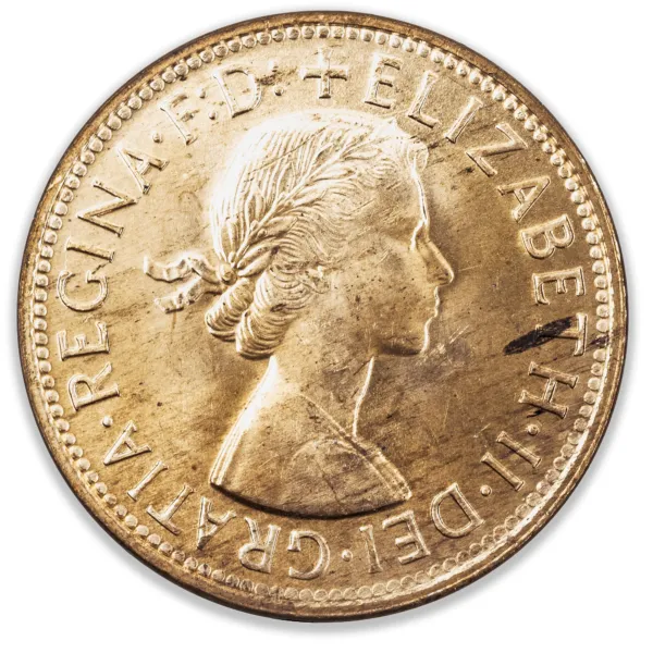 200700-Obverse 1956M Australian Penny Choice Uncirculated/Gem Unc 1956M Australian Penny