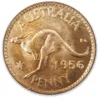 200700-Reverse 1956M Australian Penny Choice Uncirculated/Gem Unc 1956M Australian Penny