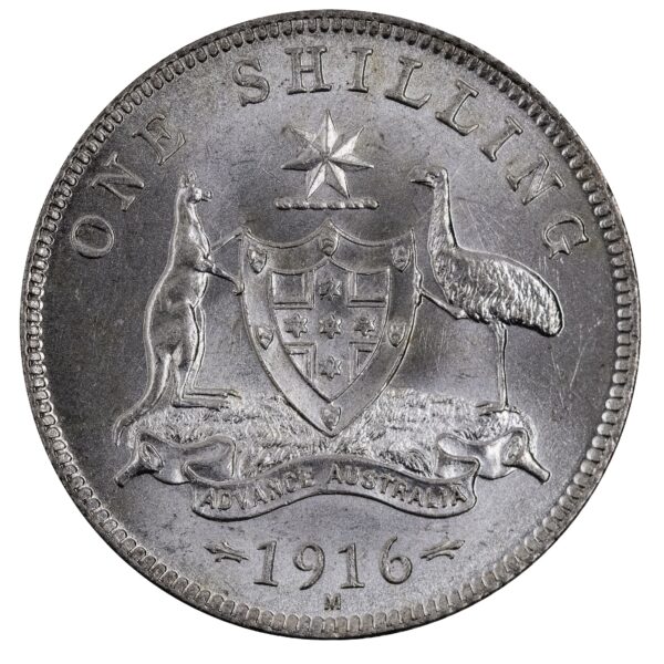 1916 Australian Shilling Choice Uncirculated/Gem 1916 Australian Shilling Choice Uncirculated/Gem