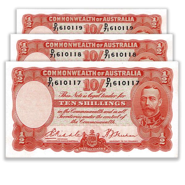 R11 Ten Shilling Riddle / Sheehan Grade About Uncirculated C R11 Ten Shilling Riddle / Sheehan Grade About Uncirculated C